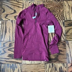 Lululemon burgundy half zip